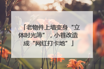老物件上墙变身“立体时光簿”，小巷改造成“网红打卡地”