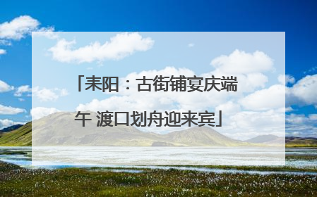 耒阳：古街铺宴庆端午 渡口划舟迎来宾