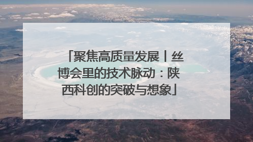 聚焦高质量发展丨丝博会里的技术脉动：陕西科创的突破与想象