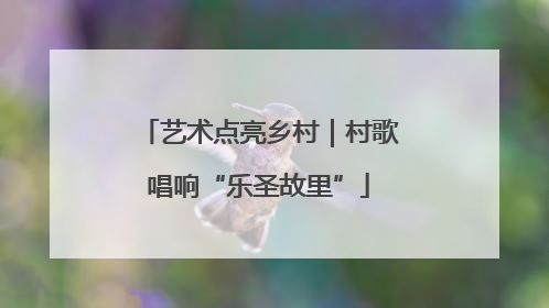 艺术点亮乡村｜村歌唱响“乐圣故里”