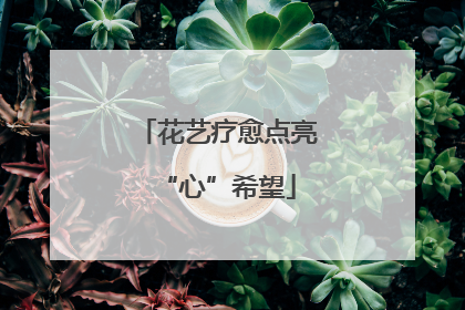 花艺疗愈点亮“心”希望