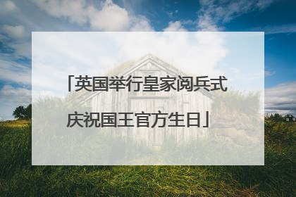 英国举行皇家阅兵式庆祝国王官方生日