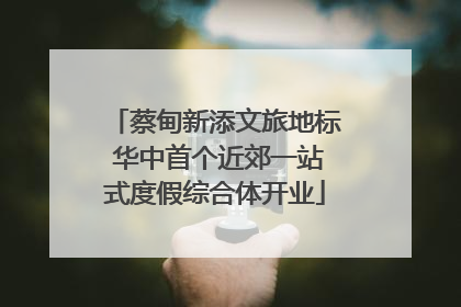 蔡甸新添文旅地标 华中首个近郊一站式度假综合体开业