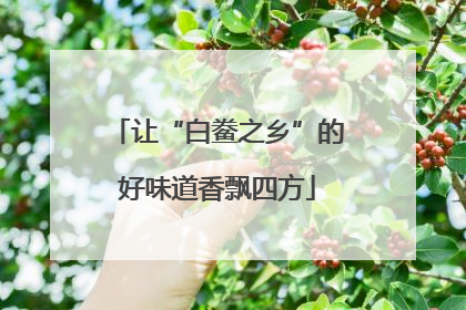 让“白鲞之乡”的好味道香飘四方