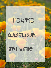 记者手记｜在厄特街头收获中文问候