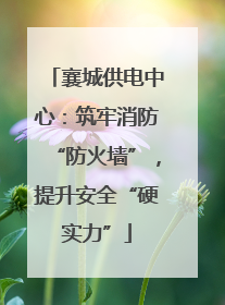 襄城供电中心：筑牢消防“防火墙”，提升安全“硬实力”