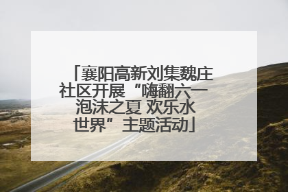 襄阳高新刘集魏庄社区开展“嗨翻六一 泡沫之夏 欢乐水世界”主题活动