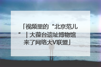 视频里的“北京范儿”｜大葆台遗址博物馆来了网络大V联盟