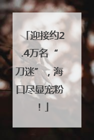 迎接约2.4万名“刀迷”，海口尽显宠粉！