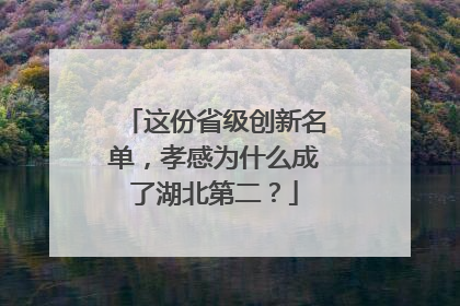 这份省级创新名单，孝感为什么成了湖北第二？