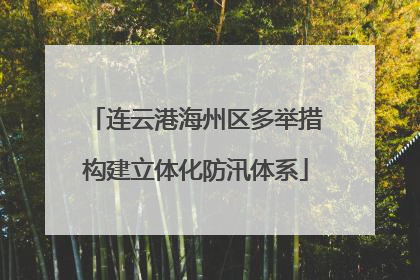连云港海州区多举措构建立体化防汛体系