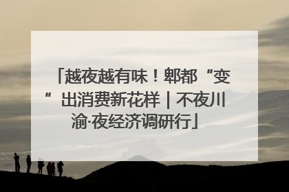 越夜越有味！郫都“变”出消费新花样｜不夜川渝·夜经济调研行