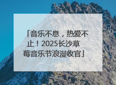 音乐不息，热爱不止！2025长沙草莓音乐节浪漫收官