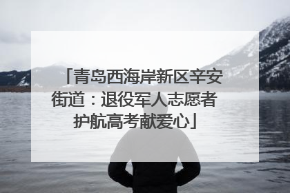 青岛西海岸新区辛安街道：退役军人志愿者护航高考献爱心