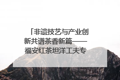 非遗技艺与产业创新共谱茶香新篇——福安红茶坦洋工夫专场推介会在京举办