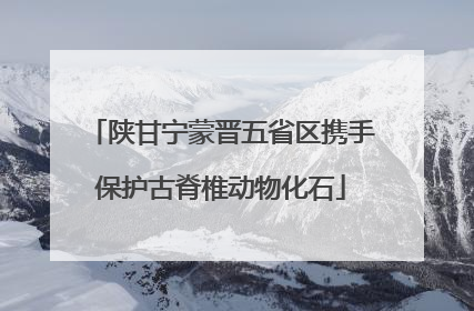 陕甘宁蒙晋五省区携手保护古脊椎动物化石