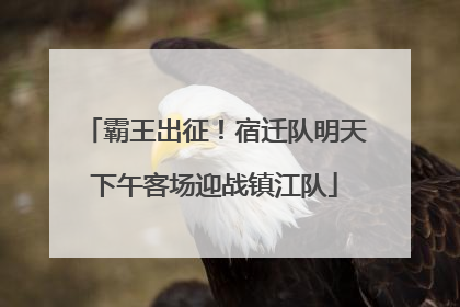 霸王出征！宿迁队明天下午客场迎战镇江队