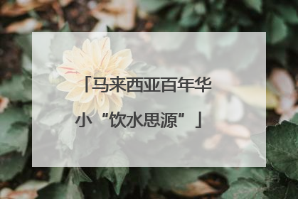马来西亚百年华小“饮水思源”