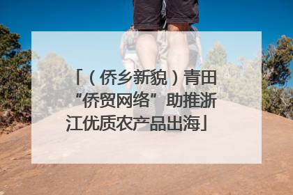 （侨乡新貌）青田“侨贸网络”助推浙江优质农产品出海