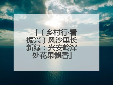 （乡村行·看振兴）风沙里长新绿：兴安岭深处花果飘香