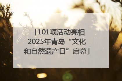 101项活动亮相 2025年青岛“文化和自然遗产日”启幕