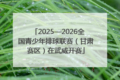 2025—2026全国青少年排球联赛（甘肃赛区）在武威开赛