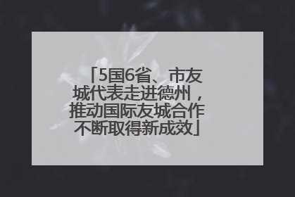 5国6省、市友城代表走进德州，推动国际友城合作不断取得新成效