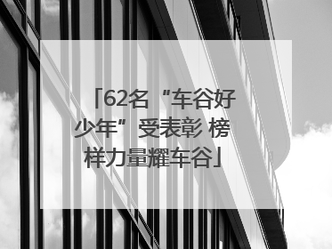 62名“车谷好少年”受表彰 榜样力量耀车谷
