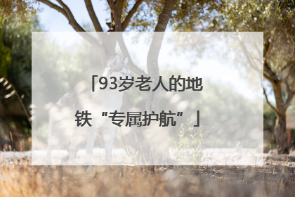 93岁老人的地铁“专属护航”