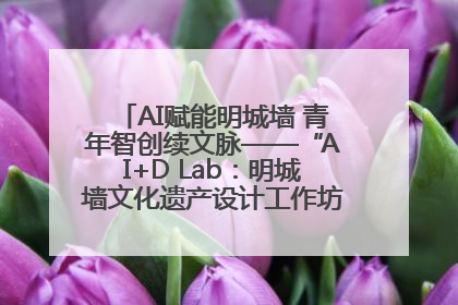 AI赋能明城墙 青年智创续文脉——“AI+D Lab：明城墙文化遗产设计工作坊”在南京开营