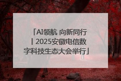 AI领航 向新同行丨2025安徽电信数字科技生态大会举行