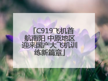 C919飞机首航南阳 中原地区迎来国产大飞机训练新篇章