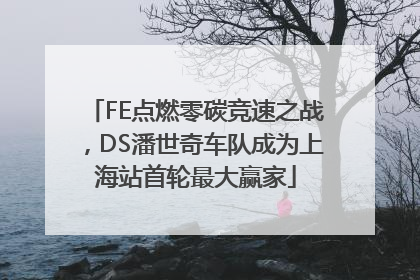 FE点燃零碳竞速之战，DS潘世奇车队成为上海站首轮最大赢家